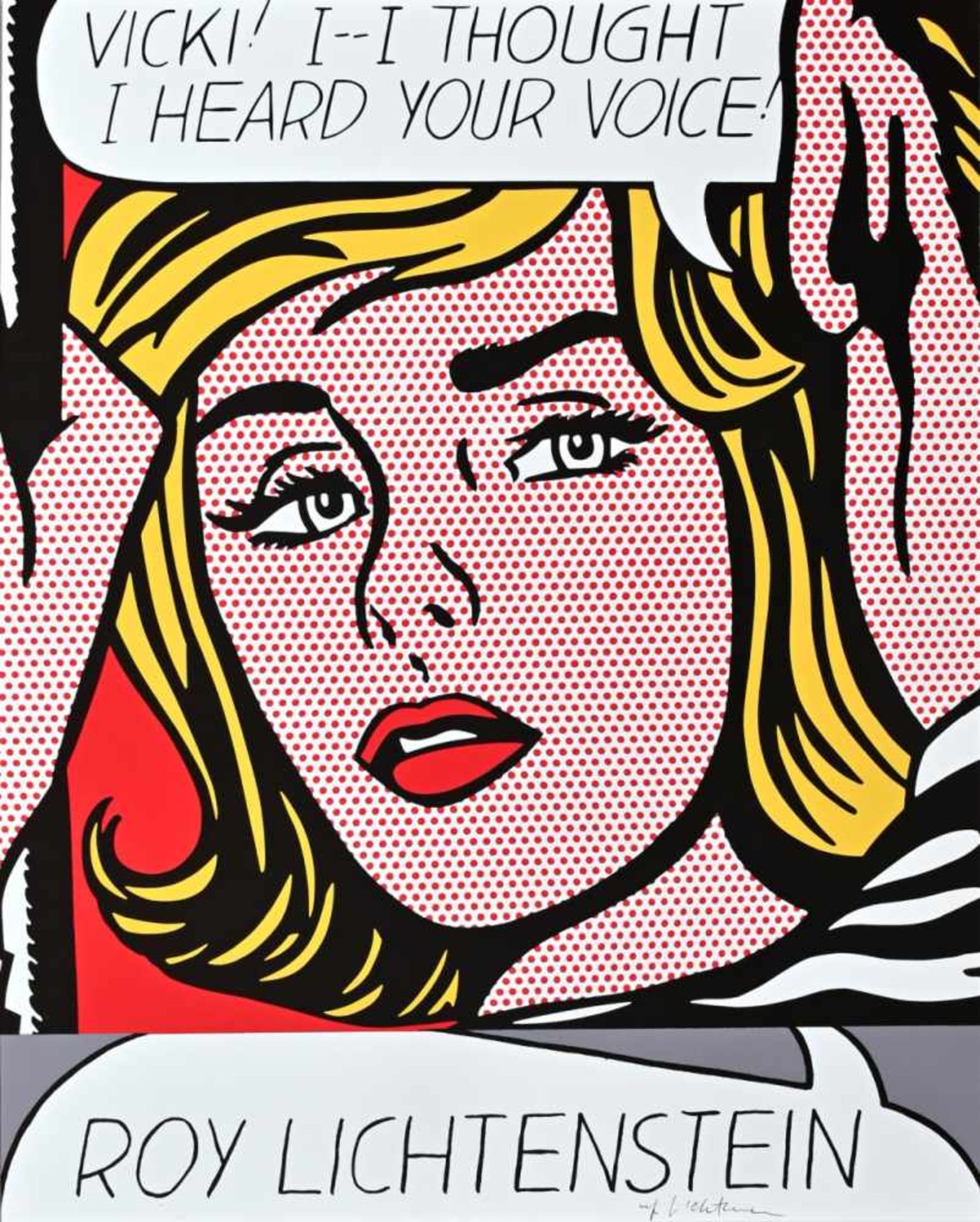 Lichtenstein, Roy(New York 1923 - 1997). Vicki! I--I thought I heard your voice!