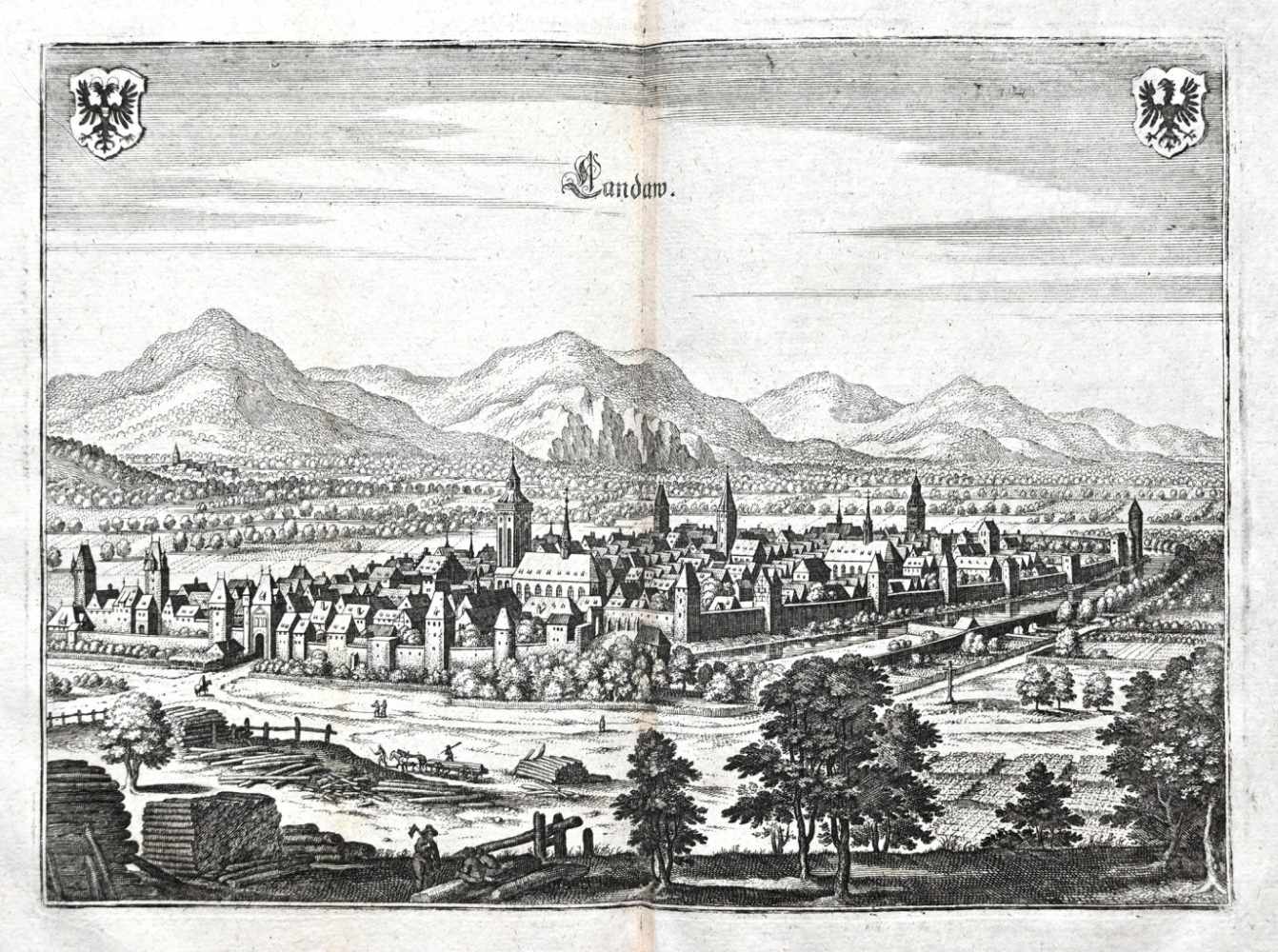 Elsass.- (Zeiller, M.).Topographie Alstaiae (!), &c. completa, Das ist: Vollkömmliche Beschreibung