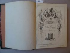 Karikatur.Punch or the London Charivari. Jahrgänge 1 - 55 in 28 Bdn. London, 1841-1868. Mit zahlr.