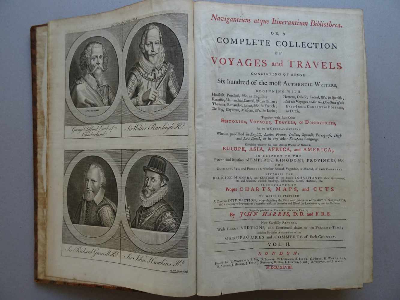 Harris, J.Navigantium atque Itinerantium Bibliotheca. Or, a complete collection of voyages and - Image 2 of 11