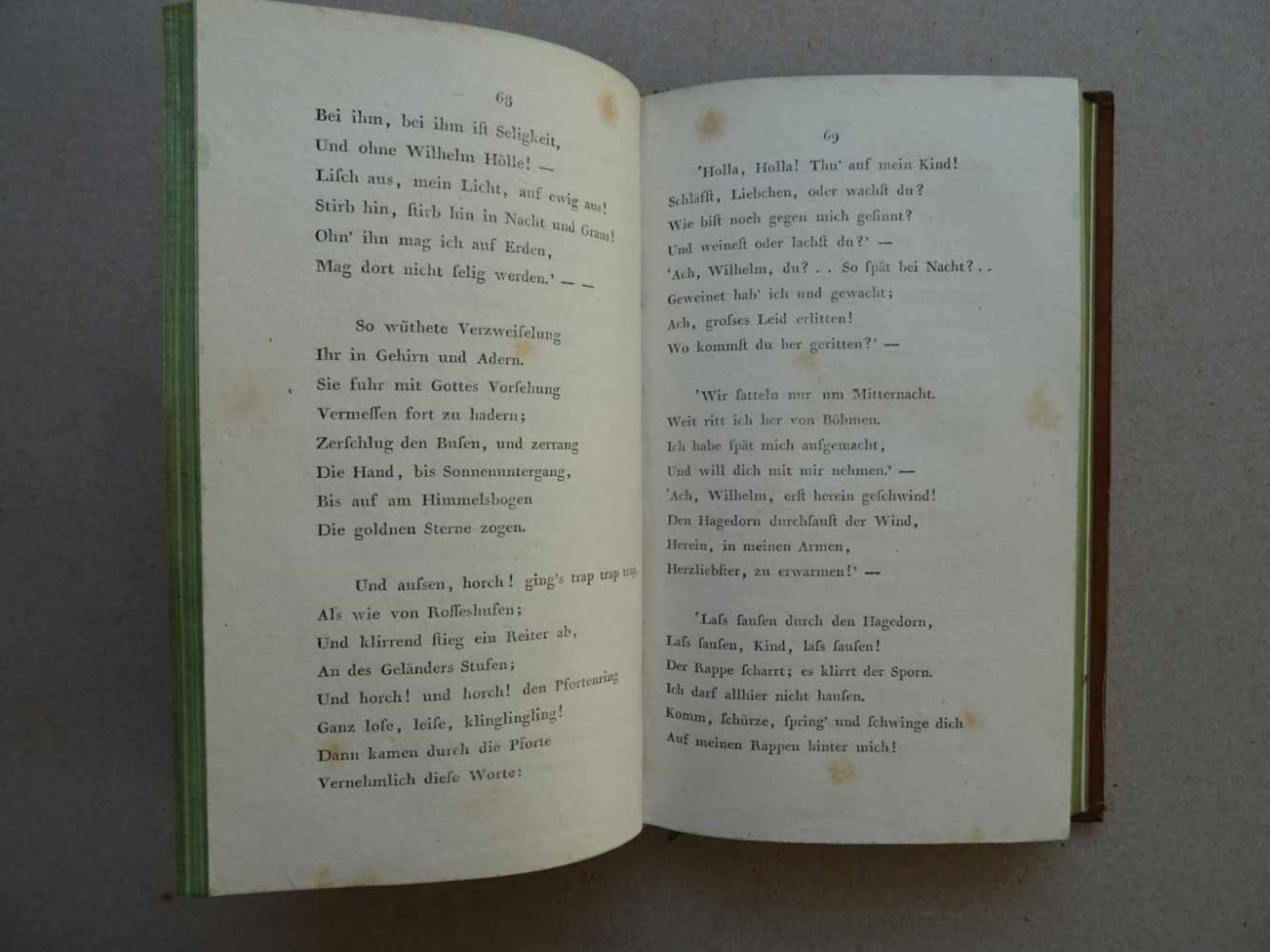 Bürger, G.A.Sämmtliche Schriften. Hrsg. v. K. Reinhard. 4 Bde. Göttingen, Dieterich, 1796-1802. - Bild 2 aus 3