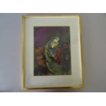 Chagall, Marc(Witebsk 1887 - 1985 Vence). Jeremias. Orig.-Farblithographie aus: 'Dessins pour la