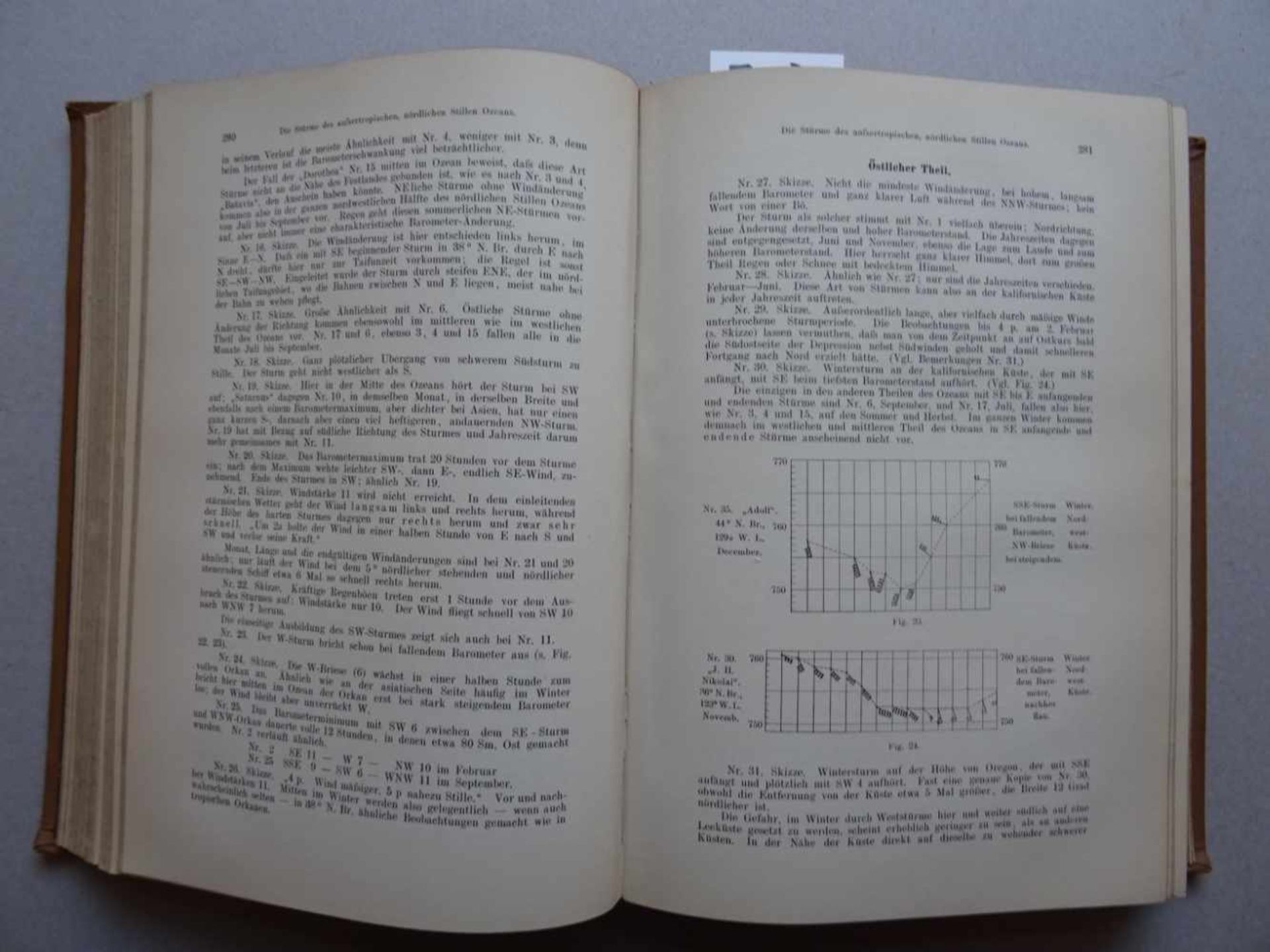 Segelhandbuchfür den Stillen Ozean. Mit einem Atlas von 31 Karten. Hrsg. von der Direktion. Hamburg, - Bild 2 aus 4