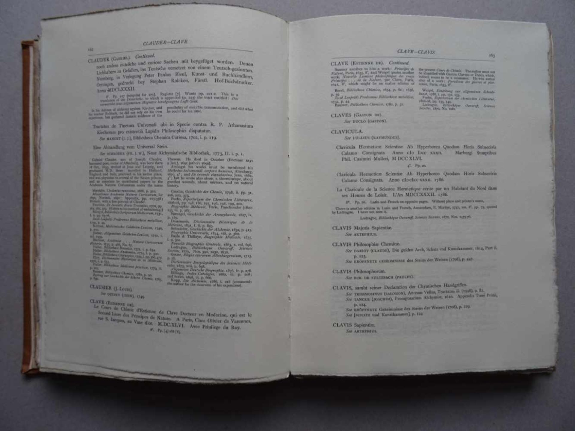 Bibliographien.- Ferguson, J.Bibliotheca Chemica: A catalogue of the alchemical, chemical and - Bild 2 aus 3