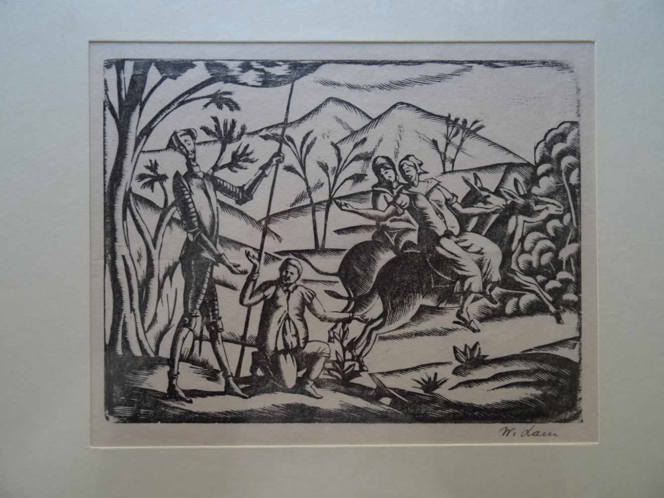 Don Quixote.- Lam, Wladyslaw(Konji 1893 - 1984 Danzig). Don Quixote. 4 Holzschnitte, 1925. Jeweils - Image 2 of 4