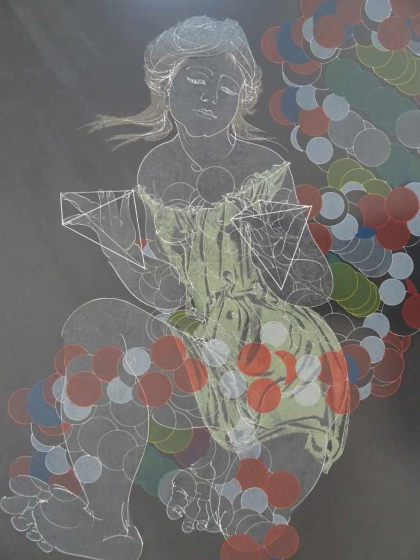 Erni, Hans(Luzern 1909 - 2015). Frauenporträt (Venus). Lithographie, um 1990. Signiert u. nummeriert - Bild 2 aus 4