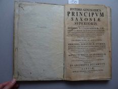 Eckard, J.G.Historia genealogica principum saxoniae superioris, qua recensentur stemma witichindeum,