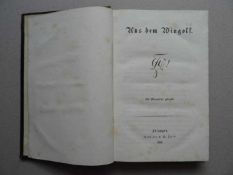 Studentica.Aus dem Wingolf. Als Manuscript gedruckt. Erlangen, Jacob, 1866. VIII, 367 S. Hldr. d.