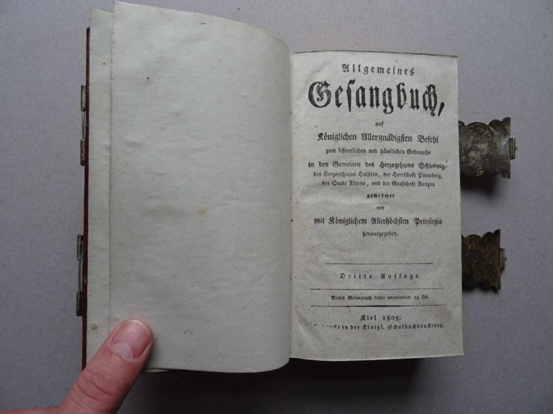 Gesangbuch,Allgemeines, ... in den Gemeinen des Herzogtums Schleswieg, des Herzogtums - Bild 4 aus 6