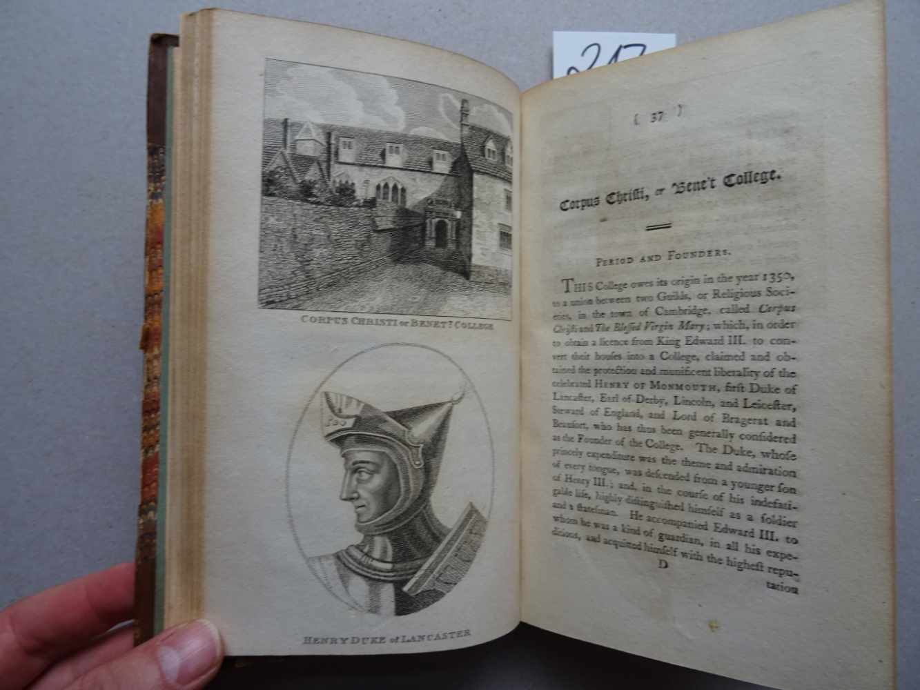 Großbritannien.- Wilson, J.Memorabilia Cantabrigiae: or, an account of the different colleges in - Image 2 of 4