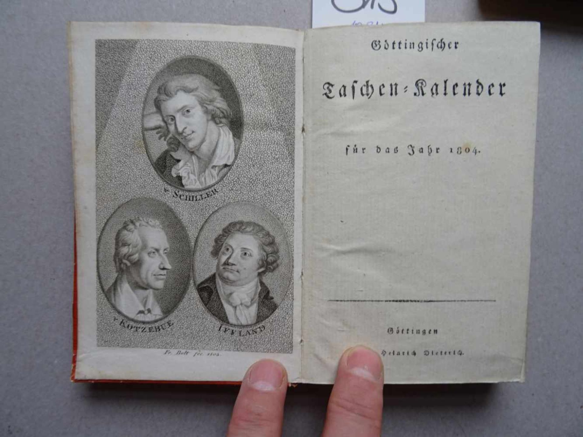 Almanache.- Göttinger Taschen-Calenderfür das Jahr 1783 (bis 1806). (Hrsg. von G.C. Lichtenberg). 10 - Bild 4 aus 5