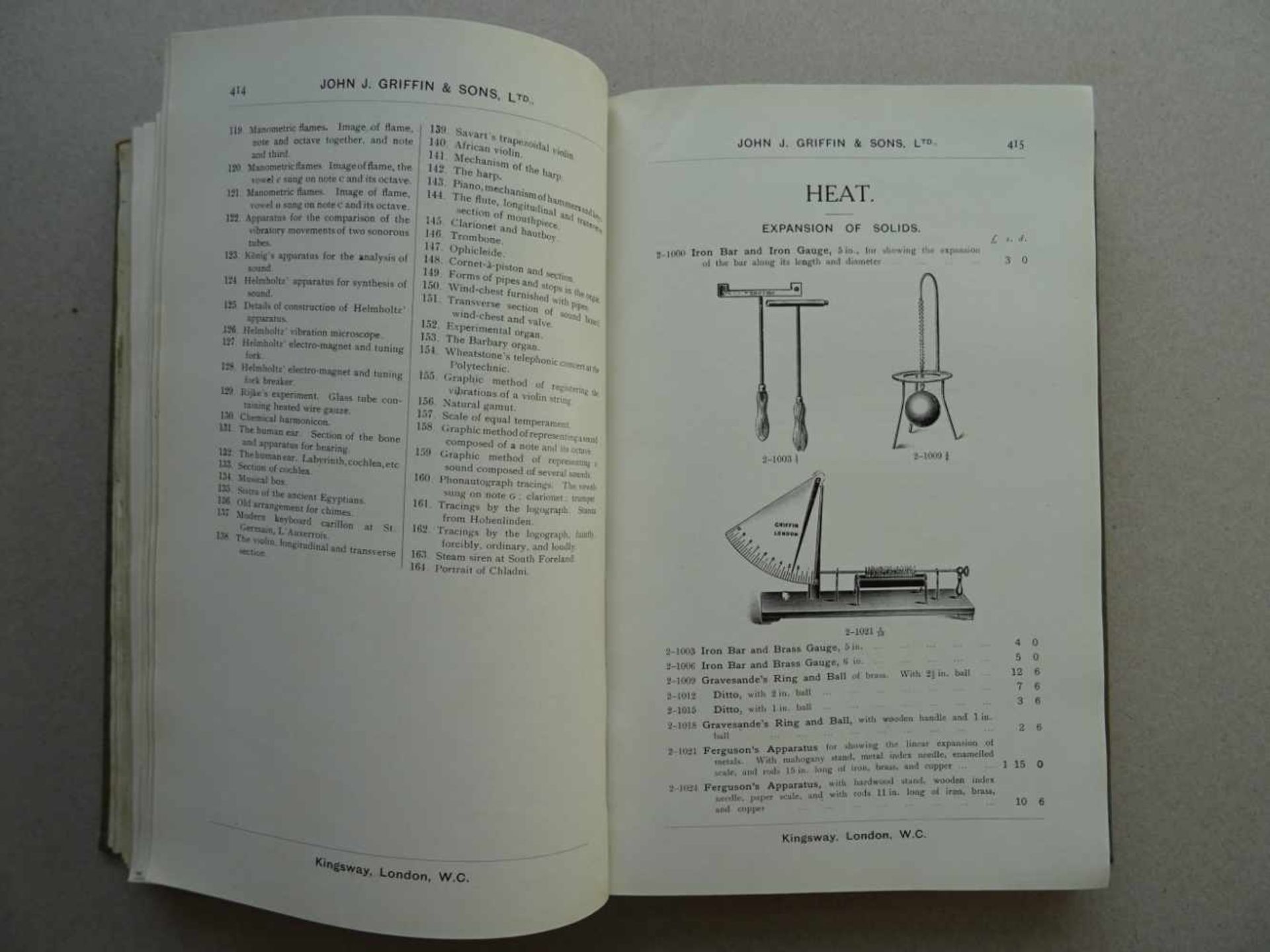 Firmenkataloge.- Griffin, John J.Scientific Handicraft. An illustrated and descriptive catalogue - Bild 2 aus 4