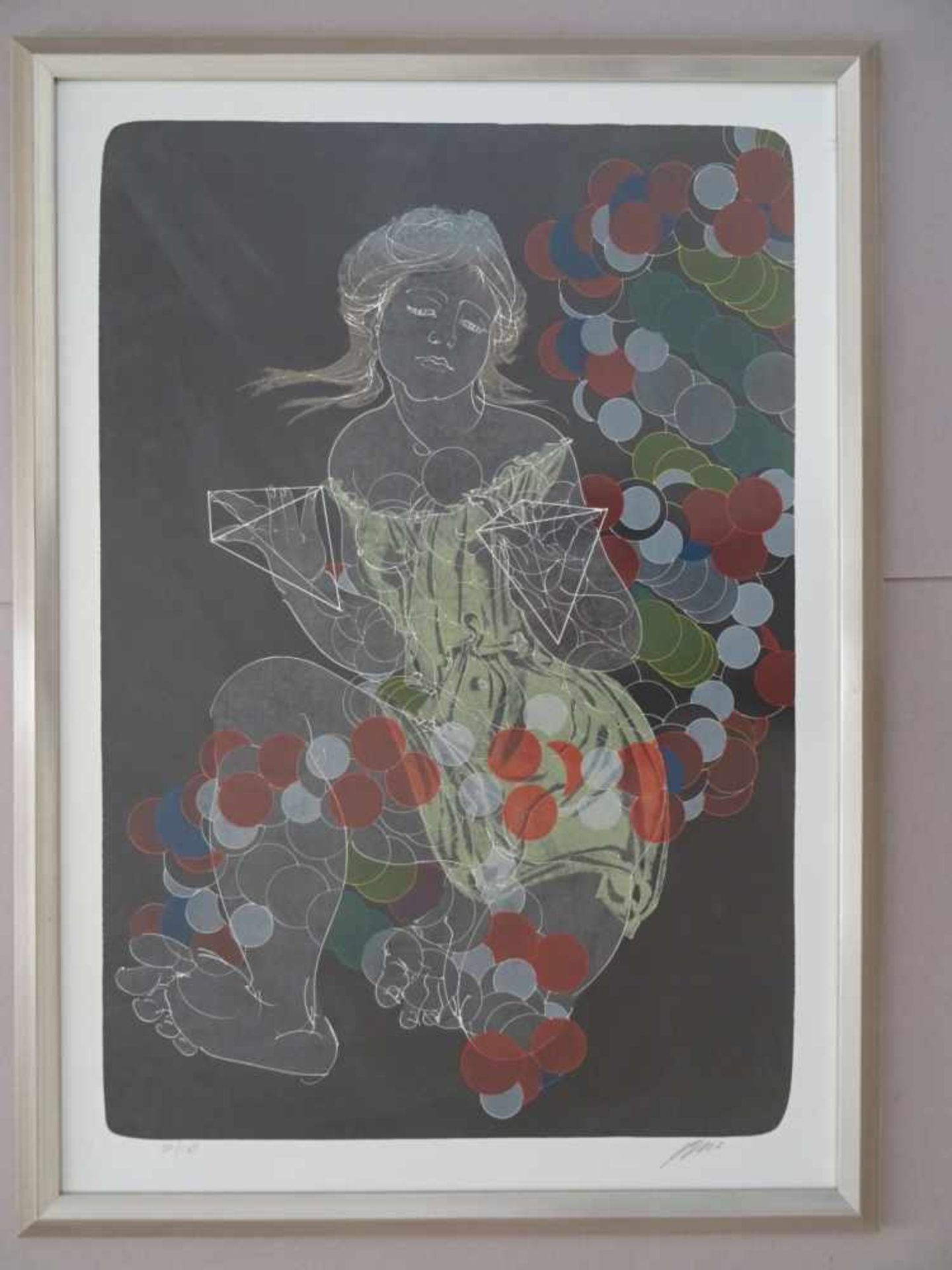 Erni, Hans(Luzern 1909 - 2015). Frauenporträt (Venus). Lithographie, um 1990. Signiert u. nummeriert