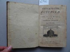 Großbritannien.- Battely, J.Antiquitates Rutuoinae. Opus posthumum. Oxford, Sheldonian Theatre,