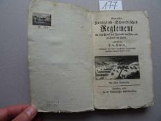 Militaria.- Klein, L.v.(Übers.). Allerneuestes Königlich-Schwedisches Reglement für den Dienst des