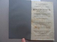 Medizin.- Knolz, J.J.Dissertatio inauguralis historico-naturalis-medico-chirurgica de hirudinibus,