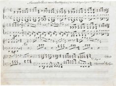 Beethoven, Ludwig van(Komponist; Bonn 1770 - 1827 Wien). Marcia de Luis van Beethofen (bei der