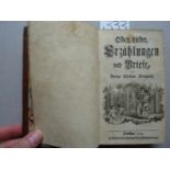 Bernhardi, G.C.Oden, Lieder, Erzählungen und Briefe. Dresden, Walther, 1751. 4 Bll., 151 S. Mit