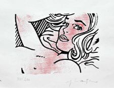 Lichtenstein, Roy(New York 1923 - 1997). Seductive girl. Farb. Lithographie. (Von 1996). Unten