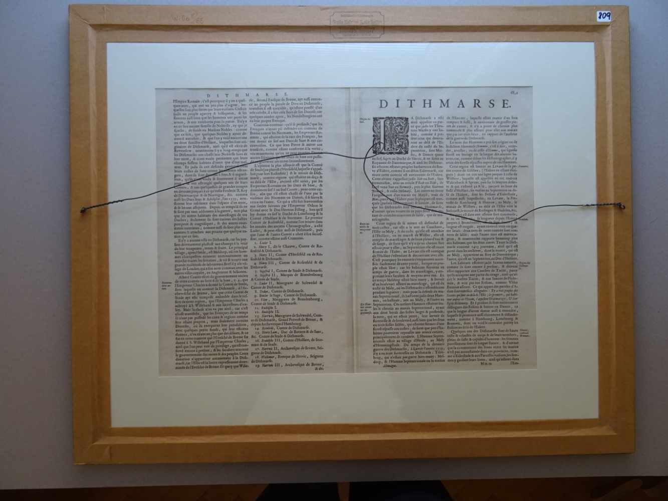 Dithmarschen.Dithmarsiae Tabula Anno 1559. Dithmarsiae Tabula Anno 1651. 2 altkolor. - Image 4 of 4