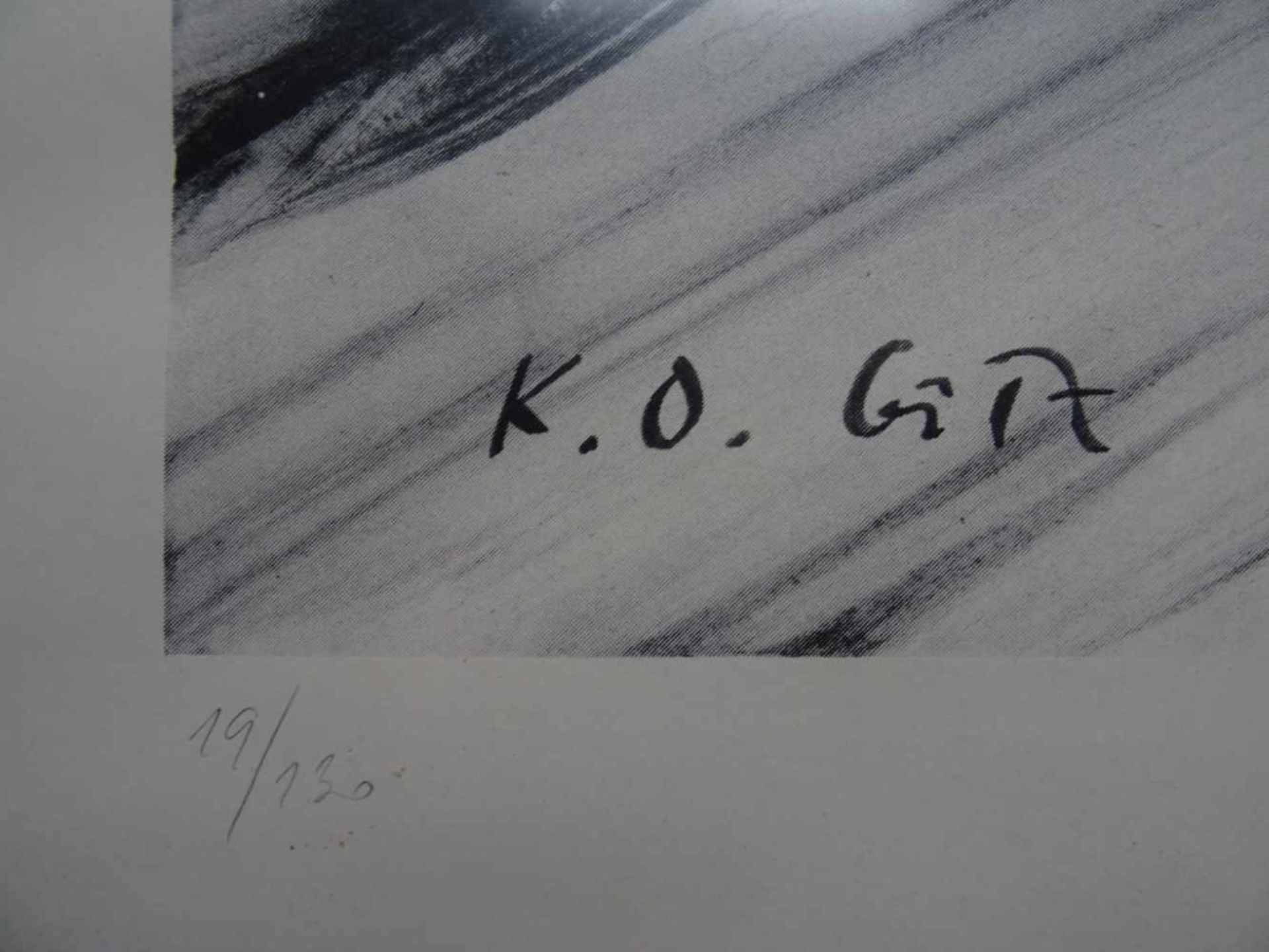 Götz, Karl Otto (auch: K.O. Götz)(Aachen 1914 - 2017 Wolfenacker). Ohne Titel. Offsetlithographie um - Bild 4 aus 5