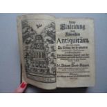 Schatz, J.J.(Hrsg.). Kurtze Einleitung In die Römischen Antiquitäten, So ferne dieselbe Zu Lesung