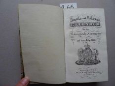 Niedersachsen.Staats- und Adress-Kalender für das Königreich Hannover auf das Jahr 1835. Hannover,