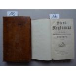 Militaria.Dienst-Reglement für sämtliche Chur-Braunschweig-Lüneburgische Truppen. 3 (von 4?) Tle. in