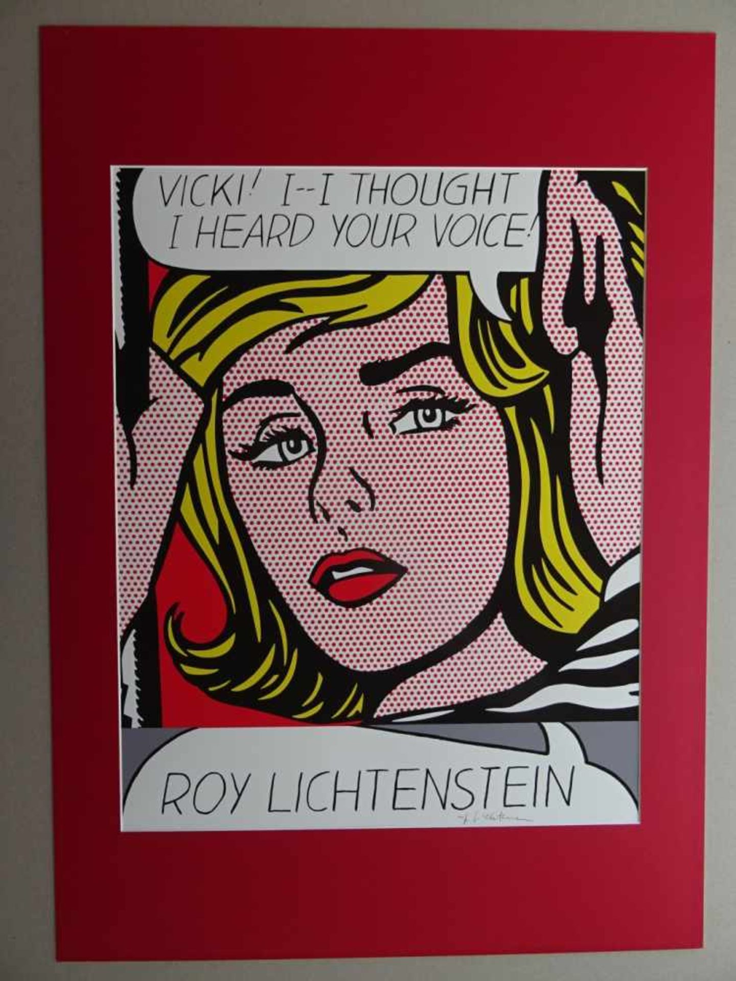 Lichtenstein, Roy(New York 1923 - 1997). Vicki! I--I thought I heard your voice! - Bild 2 aus 5