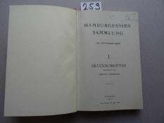 Hamburg.- Rapp, G. u. H. Jerrmann.Hamburgensien Sammlung. Band I (= alles): Druckschriften. Hamburg,