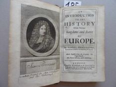 Pufendorf, S.An Introduction to the History Of the Principal Kingdoms and States of Europe. Made