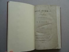 Kiel.- Seume, J.G.Mein Sommer 1805. (Leipzig, Steinacker), 1806. XXVIII S., 1 Bl., 262 S. Neuer