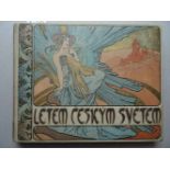 Mucha.Letem Ceskym Svetem. (Tschechischer Druck: Die tschechische Welt im Flug). Prag, (1898). 3