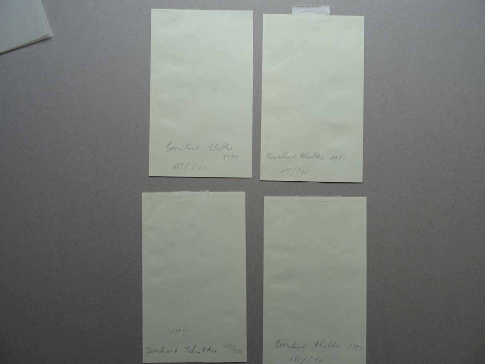 Schultze, Bernhard(Schneidemühl 1915 - 2005 Köln). 4 Serigrafien. 1993. Jeweils verso signiert, - Bild 2 aus 2