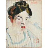 Hasler, Bernhard(Schreckendorf/Glatz 1884 - 1945 Bad Oldesloe). Porträt einer jungen Frau.