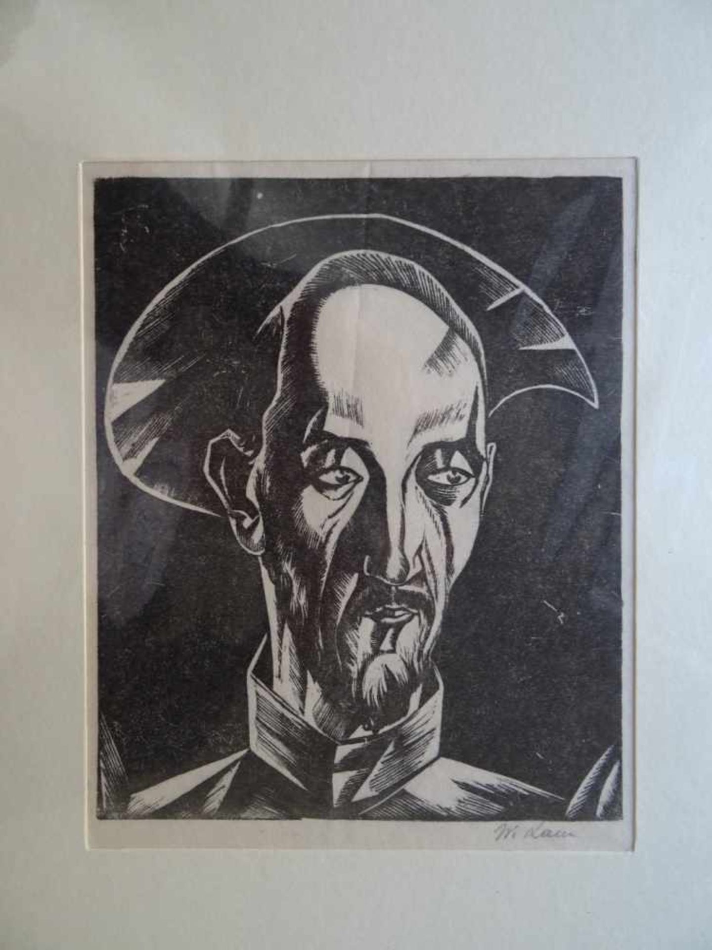 Don Quixote.- Lam, Wladyslaw(Konji 1893 - 1984 Danzig). Don Quixote. 4 Holzschnitte, 1925. Jeweils - Bild 3 aus 4