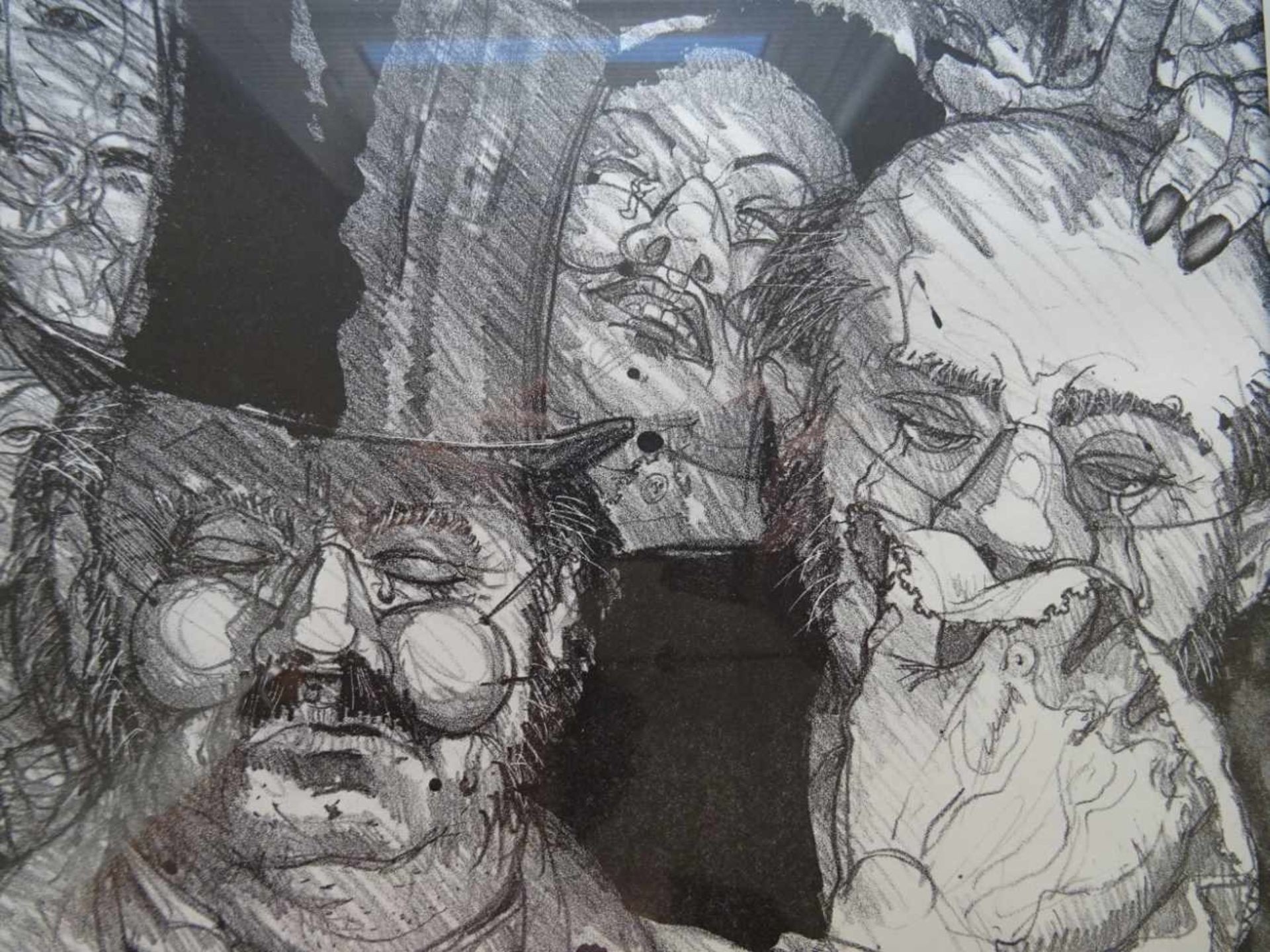 Göttlicher, Erhard(Graz 1945). James Ensors Beerdigung. Lithographie, 1980. Nummeriert, betitelt, - Bild 3 aus 5