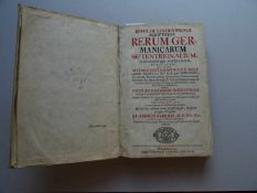 Hamburg.- Lindenbrog, E.1. Scriptores Rerum Germanicarum Septentrionalium... 2. Lambec, P.