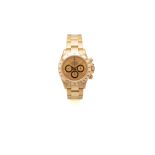 ROLEX, REF. 16528, DAYTONA, « INVERTED 6 », YELLOW GOLD. Fine and rare 18k yellow [...]