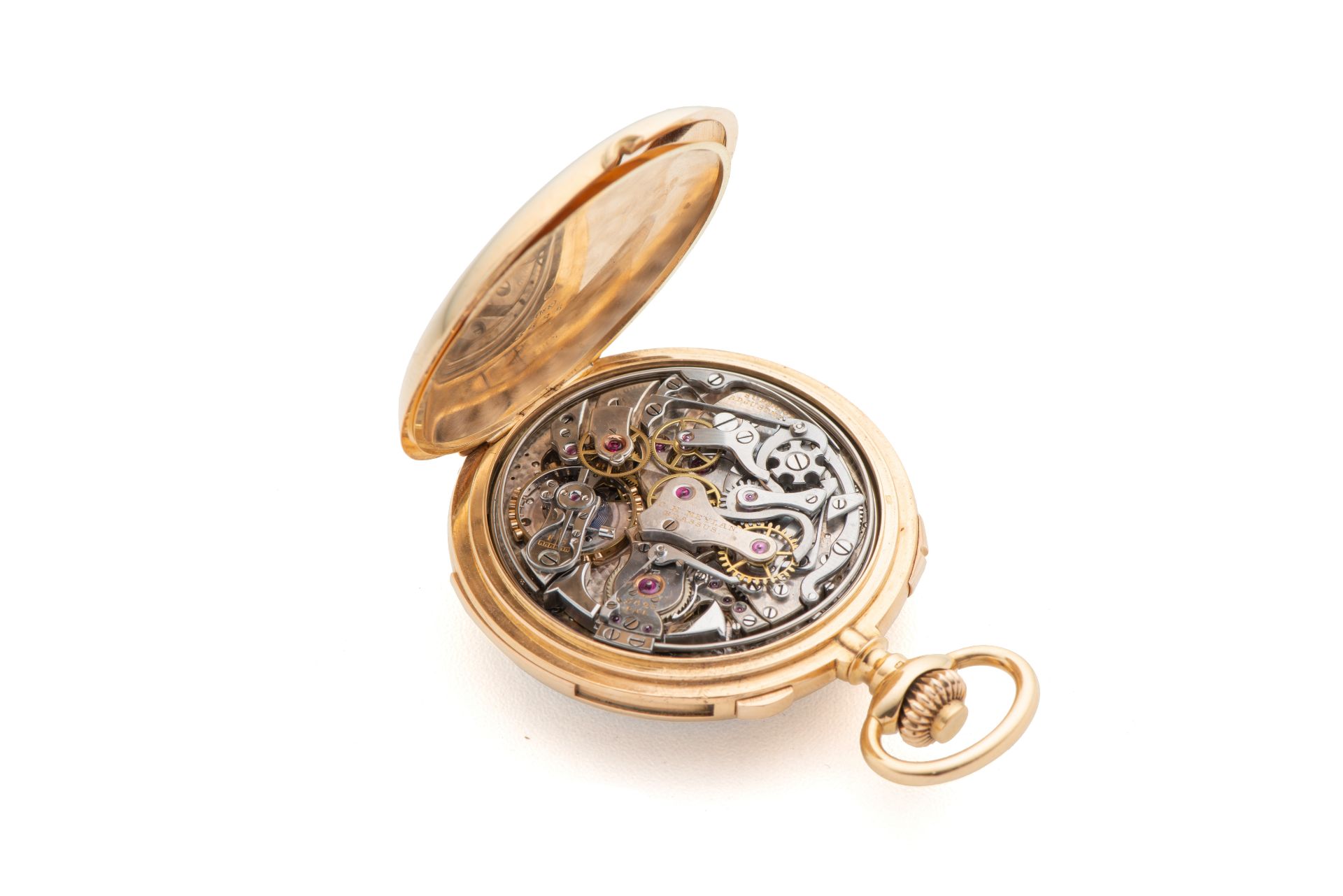 C.H. MEYLAN FOR BIRKS & SONS, POCKET WATCH, MINUTE REPEATER, PINK GOLD . Very fine [...] - Bild 2 aus 2