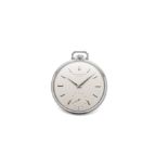 PATEK PHILIPPE, POCKET WATCH, WHITE GOLD. Fine and rare manual-winding 18k white gold [...]