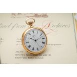 PATEK PHILIPPE, INDEPENDENT DEAD SECONDS POCKET WATCH, PINK GOLD. Very fine and [...]