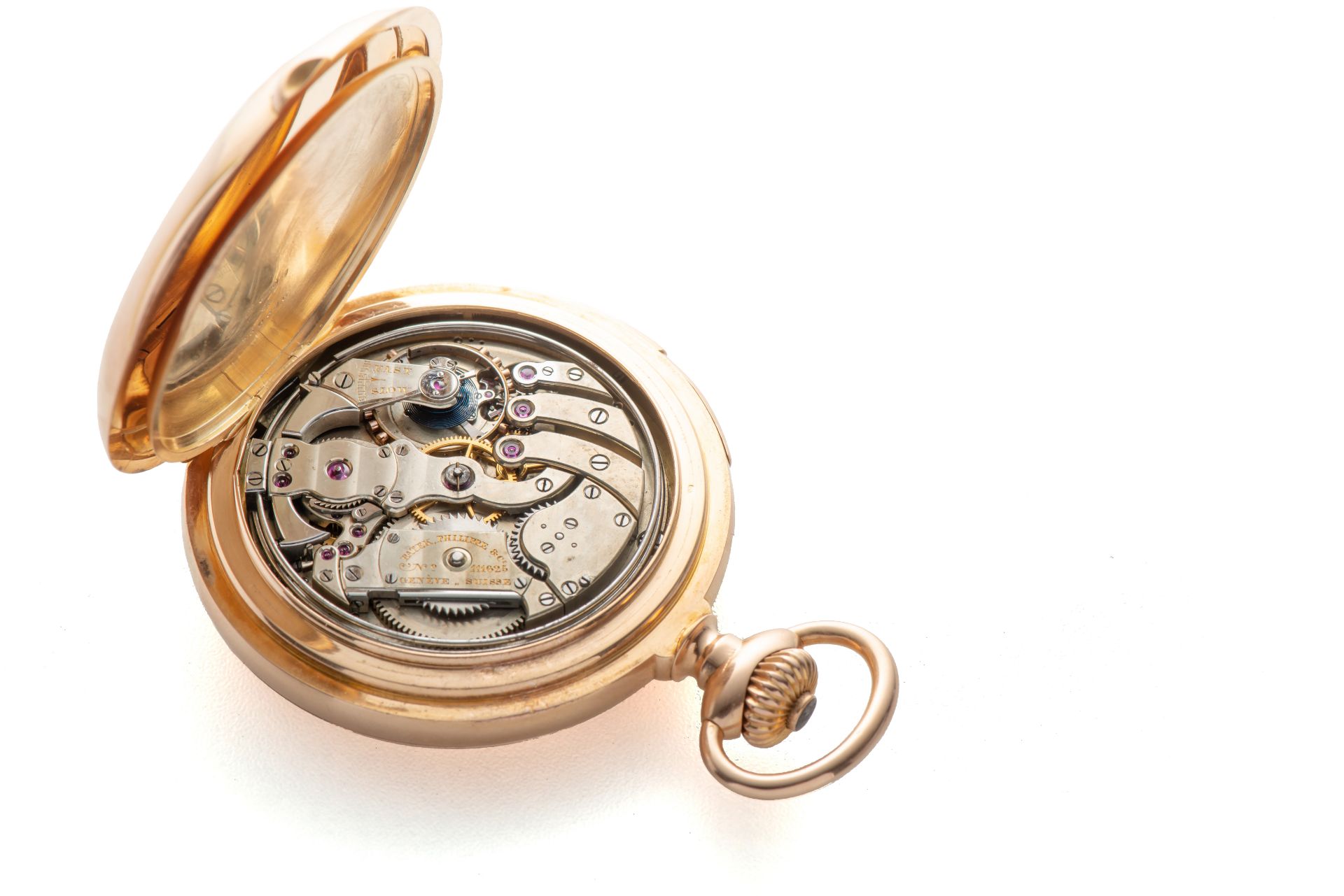 PATEK PHILIPPE, PERPETUAL CALENDAR MINUTE REPEATER POCKET WATCH, PINK GOLD . [...] - Bild 3 aus 3