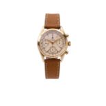 ROLEX, REF. 6234, ANTI-MAGNETIC OYSTER CHRONOGRAPH, 14K YELLOW GOLD. Very fine and [...]