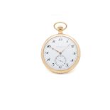 VACHERON CONSTANTIN, POCKET WATCH, YELLOW GOLD . Fine 18k yellow gold enamel dial [...]