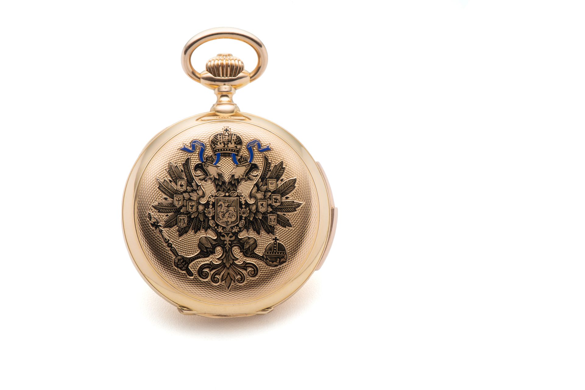 H. MOSER & CO, PRESENTATION POCKET WATCH, MINUTE REPEATER, PINK GOLD . Very fine and [...]