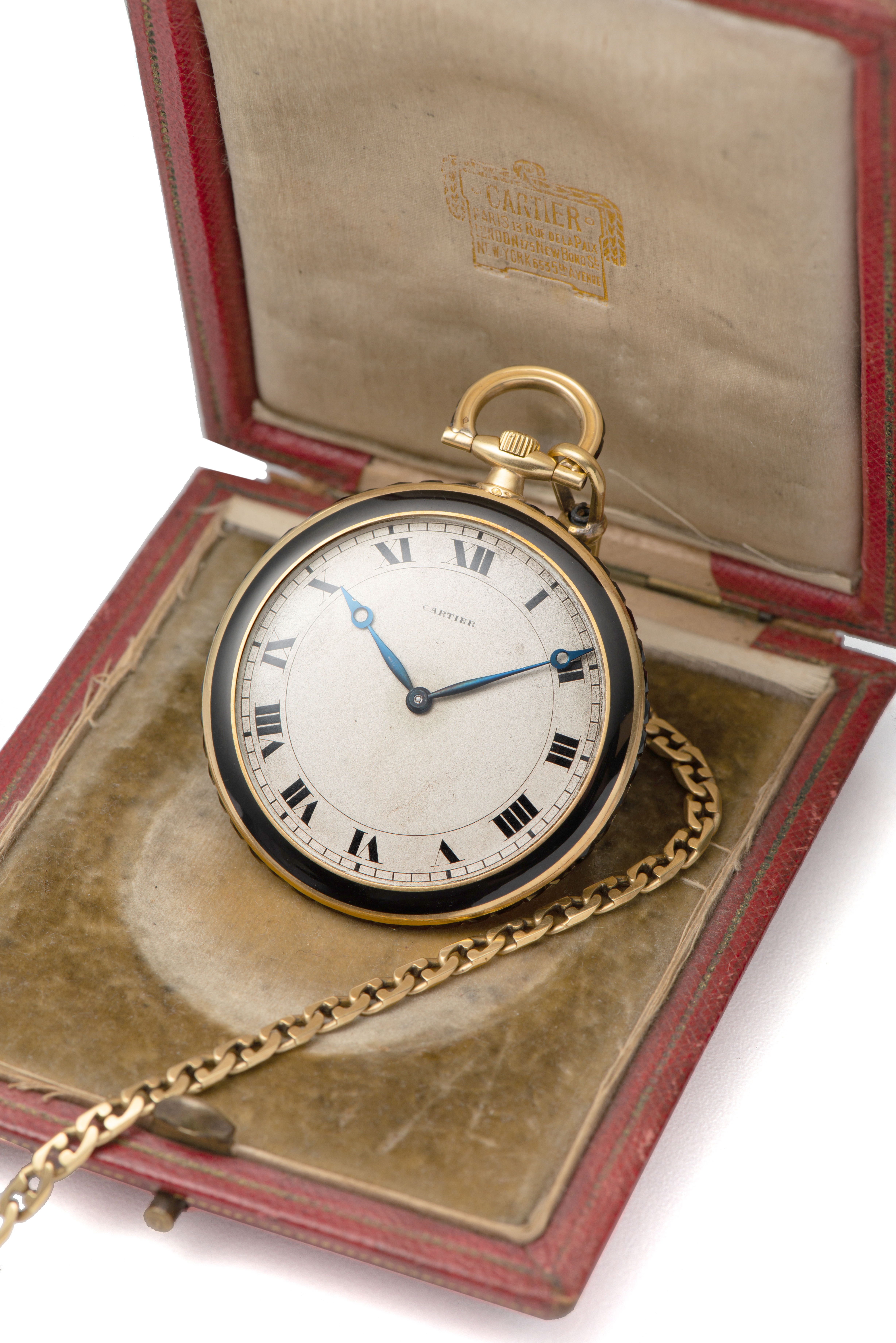 CARTIER, DRESS POCKET WATCH, “THE ARISTIDE BRIAND GIFT », YELLOW GOLD. Fine, rare [...]