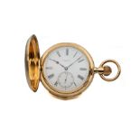 ULYSSE NARDIN LE LOCLE, MINUTE REPEATER HUNTING CASE POCKET WATCH, YELLOW GOLD . Fine [...]