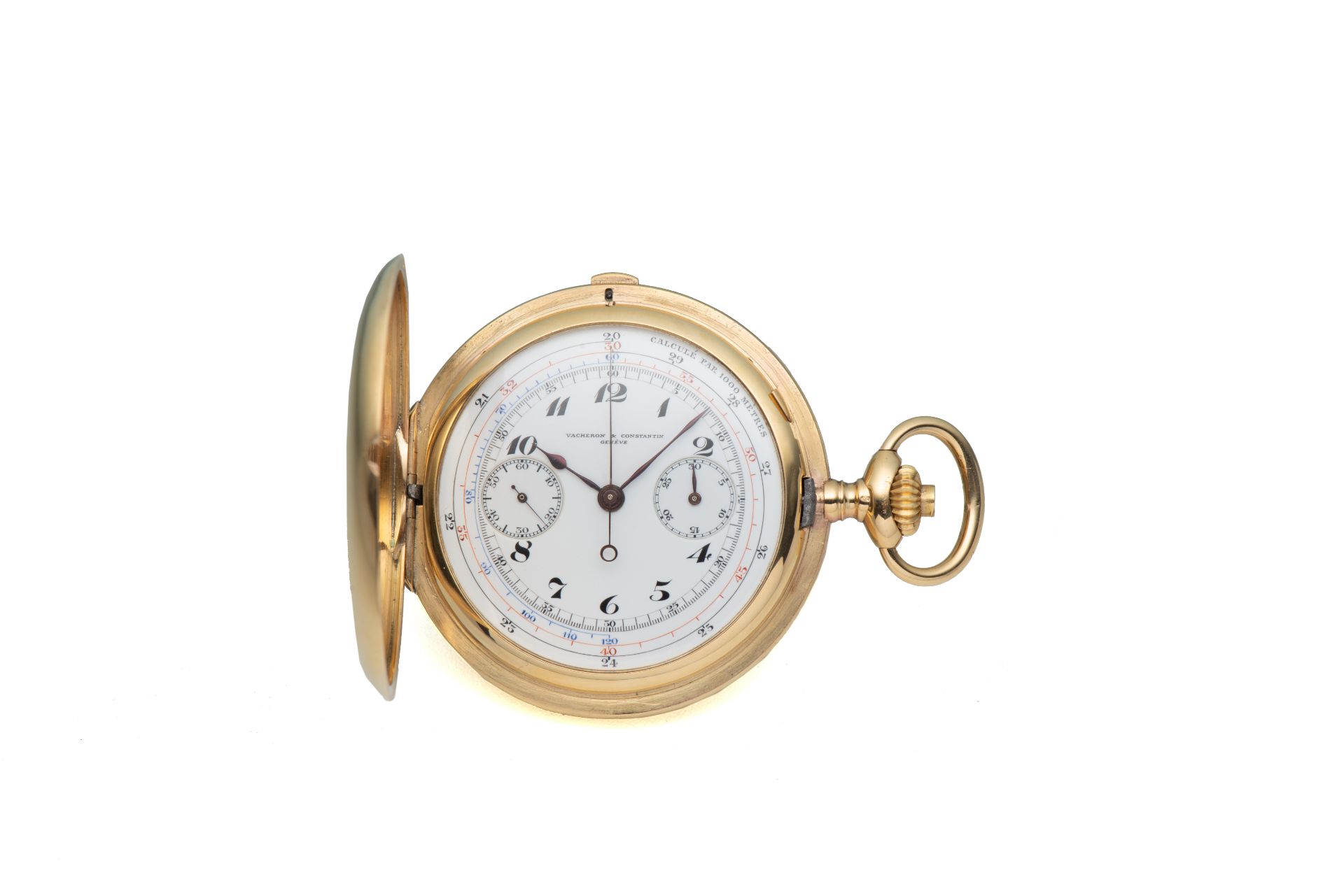 VACHERON CONSTANTIN, CHRONOGRAPH POCKET WATCH, YELLOW GOLD. Very fine and rare [...]