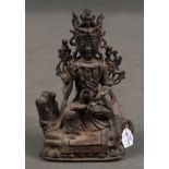 Bodhisattva. Metall, mit Resten alter Bemalung, H=32 cm.